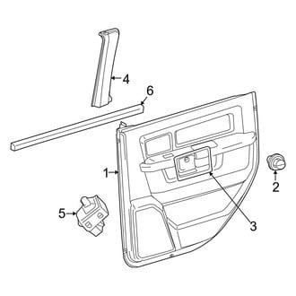 Ram OE - Rear Door - Interior Trim (1500)