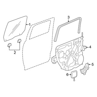 Ram OE - Rear Door - Glass & Hardware (1500)
