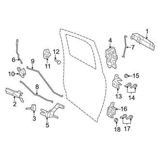 Ram OE - Rear Door - Lock & Hardware (1500)