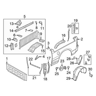 Ram OE - Pick Up Box - Front & Side Panels (With Rambox), (1500)