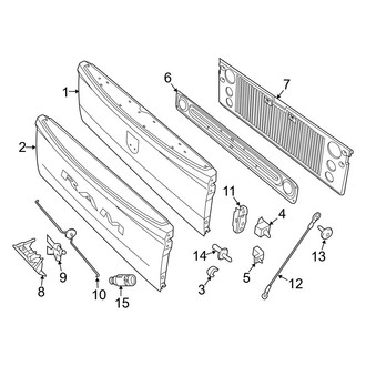 Ram OE - Pick Up Box - Tail Gate (1500)