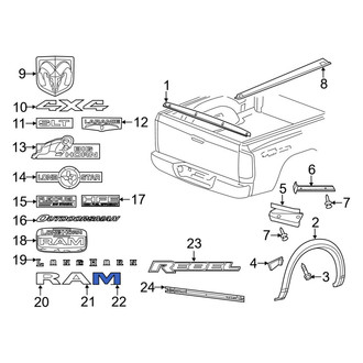 Ram OE - Rear Tailgate Emblem