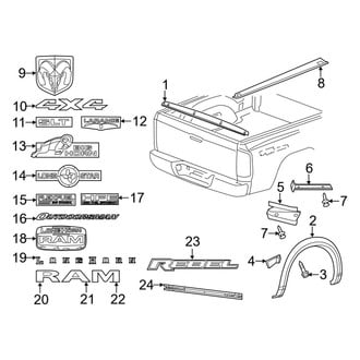 Ram OE - Pick Up Box - Exterior Trim (1500)
