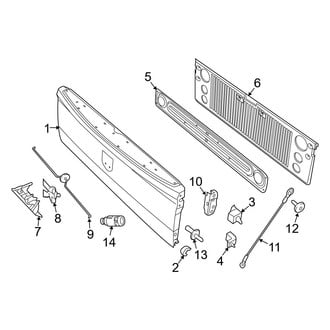 Ram OE - Pick Up Box - Tail Gate (8' Bed), (1500)