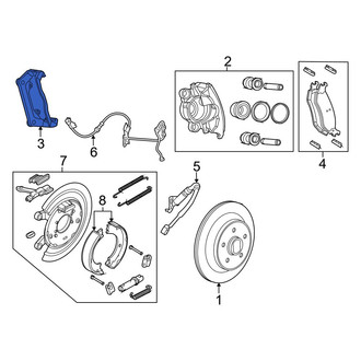 Ram OE - Rear Disc Brake Caliper Bracket