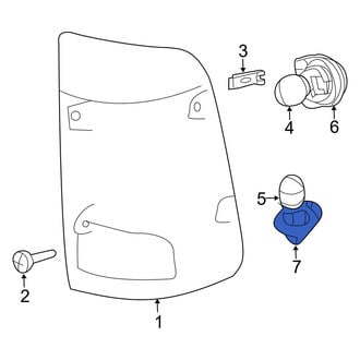 Ram OE - Rear Back Up Light Socket