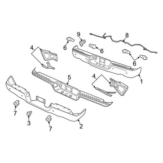 Ram OE - Rear Bumper - Bumper & Components