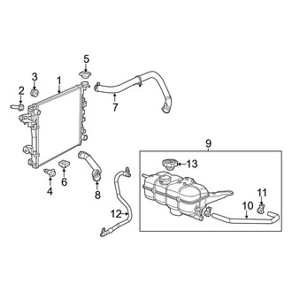 Ram OE - Cooling - Radiator & Components (3.0L)