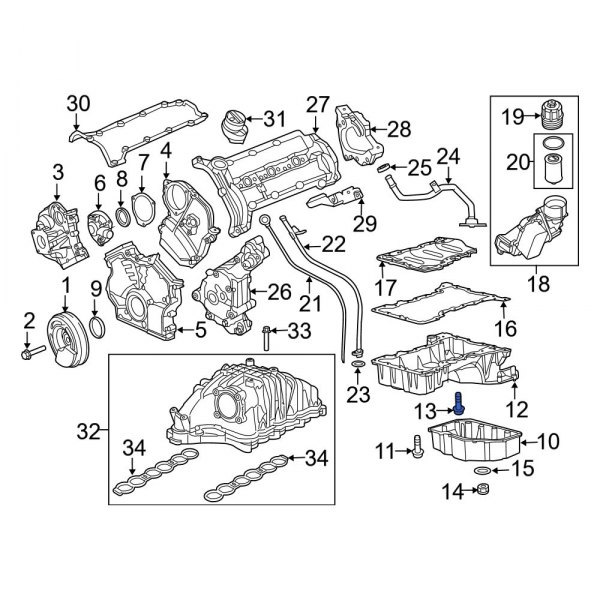 Engine Oil Pan Bolt