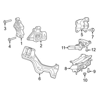 Ram OE - Engine & Transmission Mounting (4WD 3.0L)