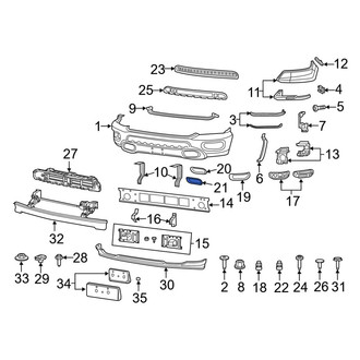 Ram OE - Front Tow Eye Cap