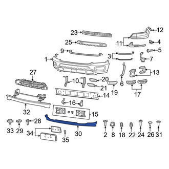 Ram OE - Front Radiator Support Air Deflector