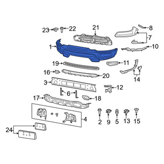 Ram OE - Front Bumper Face Bar