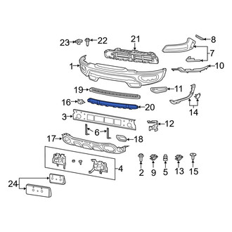 Ram OE - Front Grille Molding
