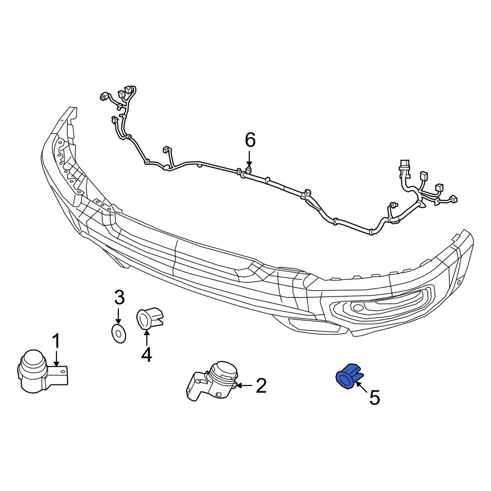 ram-oe-68335621ac-front-center-right-parking-aid-sensor-housing