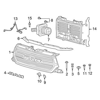 Ram OE - Grille & Components (Laramie)