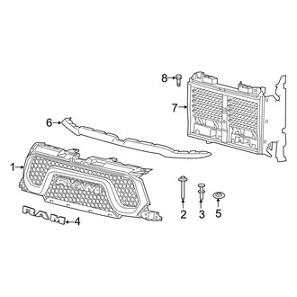 Ram OE - Grille & Components (Rebel)