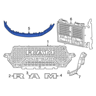 Ram OE - Front Grille Molding