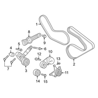 Ram OE - Cooling - Belts & Pulleys (3.6L)
