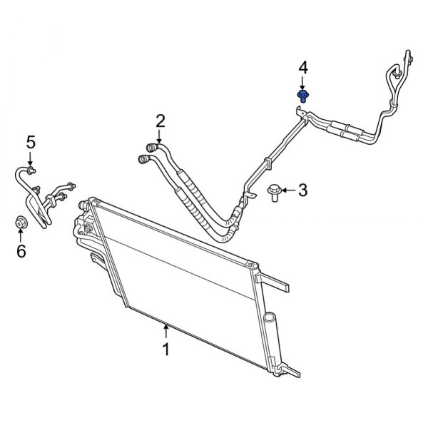 Automatic Transmission Oil Cooler Hose Banjo Bolt