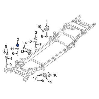 Ram OE - Center Front Body Mount Cushion