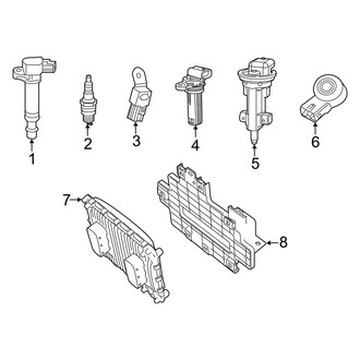 Ram OE - Electrical - Ignition System (Big Horn / HFE / Laramie / Laramie Longhorn / Limited / Lone Star / Rebel / Tradesman 3.6L)