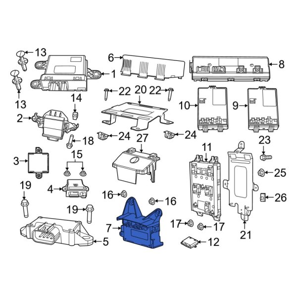 Ram OE 68483992AD Transfer Case Control Module