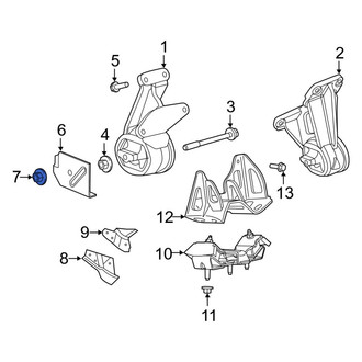 Ram OE - Engine Mount Heat Shield Nut