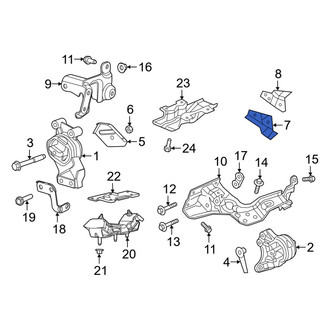 Ram OE - Front Left Engine Mount Bracket