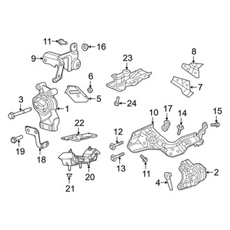 Ram OE - Engine & Transmission Mounting (4WD 3.6L)