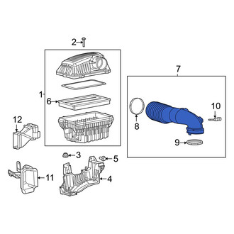 Ram OE - Rear Engine Air Intake Hose