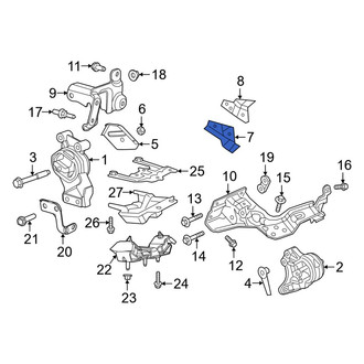 Ram OE - Front Left Engine Mount Bracket