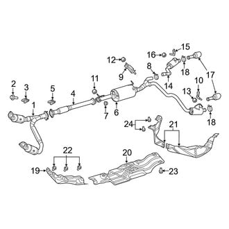 Ram OE - Exhaust System - Exhaust Components (Dual Exhaust), (5.7L)