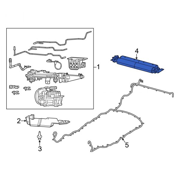 Ram OE 68264595AB Front Suspension SelfLeveling Unit Accumulator