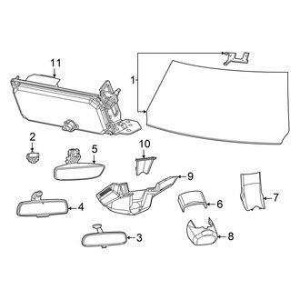 Ram OE - Windshield - Glass