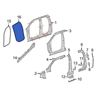 Ram OE - Rear Inner Door Seal