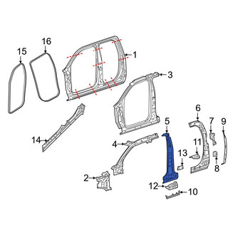 Ram OE - Right Body B-Pillar Reinforcement