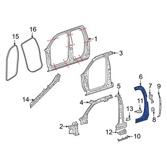 Ram OE - Right Body C-Pillar Reinforcement