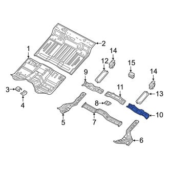 Ram OE - Center Left Floor Pan Crossmember