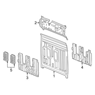 Ram OE - Cab - Back Panel (Big Horn / HFE / Laramie / Lone Star / Rebel / Tradesman Quad Cab)