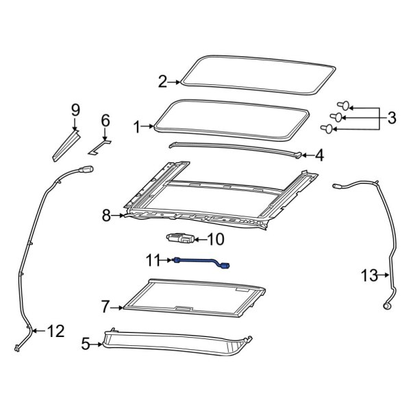 Sunroof Motor Connector