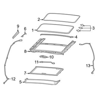 Ram OE - Cab - Sunroof (Big Horn / HFE / Laramie / Lone Star / Rebel / Tradesman Quad Cab)