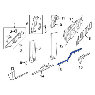 Ram OE - Front Left Door Sill Plate