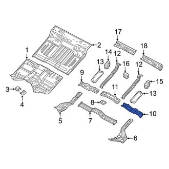 Ram OE - Center Left Floor Pan Crossmember