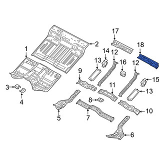Ram OE - Center Left Floor Pan Crossmember