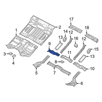 Ram OE - Center Right Floor Pan Crossmember