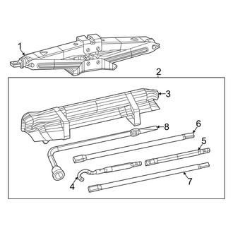 Ram OE - Cab - Jack & Components (Big Horn / Laramie / Laramie Longhorn / Limited / Lone Star / Rebel / Special Service / Tradesman Crew Cab)