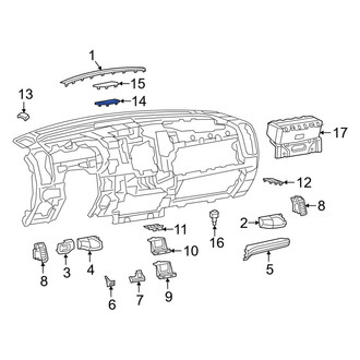 Ram OE - Front Center Speaker Cover