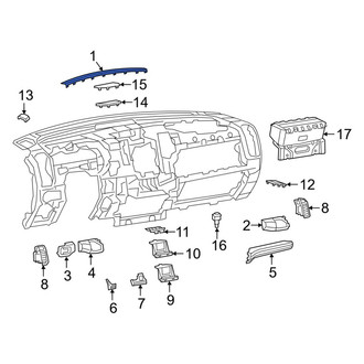 Ram OE - Dashboard Air Vent Trim