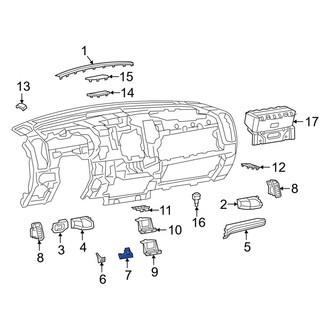 Ram OE - Center Lower Instrument Panel Trim Panel